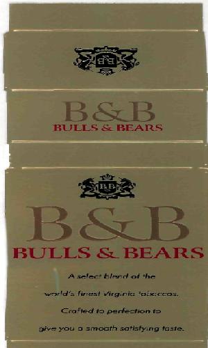 B & B Bulls & Bears (label) Device mark 2247477 Trademark