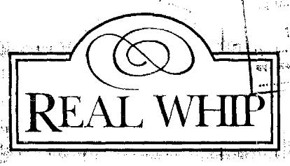 Real Whip (label) Device mark 1568548 Trademark