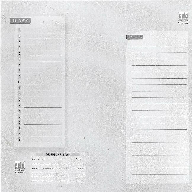 Solo, Index With Label Device mark 1690505 Trademark