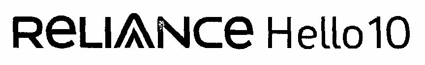 Reliance Hello 10 (label) Device mark 1500964 Trademark