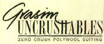 Grasim Uncrushables (label) Device mark 1051484 Trademark