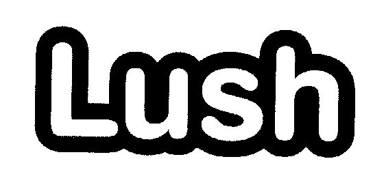 Lush (letter Written In Double Outline) Device mark 1465406 Trademark