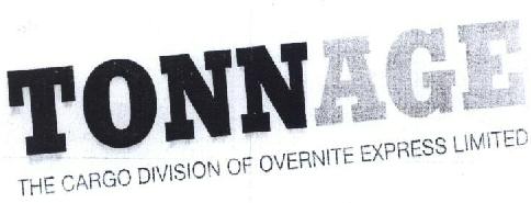 Tonnage The Cargo Division Of Overnite Express Limited Device mark 1616688 Trademark