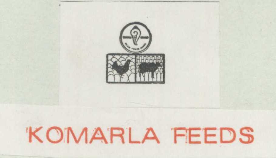 Komarla Feeds (label) Device mark 1079721 Trademark