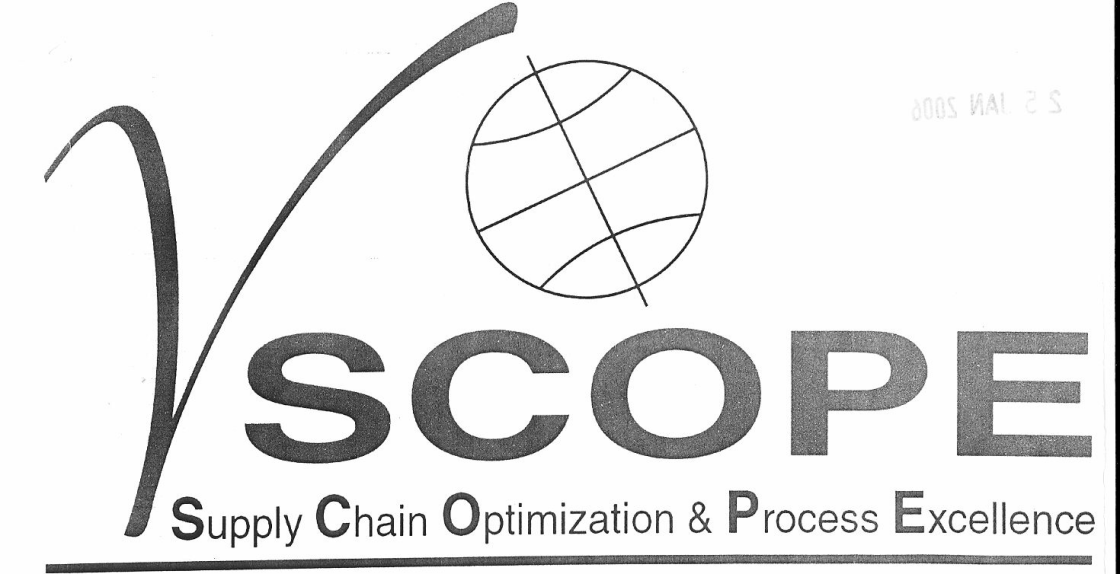 Scope Supply Chain Optimization & Process Excellence (device Of Terrestrial Globes) Device mark 1416703 Trademark