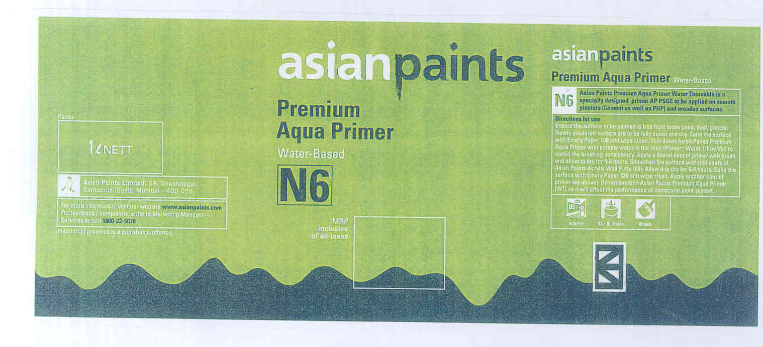 Asian Paints (device) Device mark 1743552 Trademark