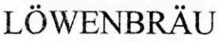 Lowenbrau Device mark 2585944 Trademark