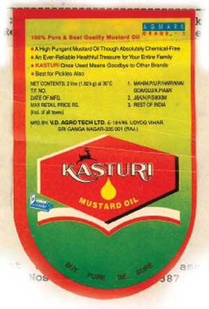 Kasturi Mustard Oil Device mark 773048 Trademark