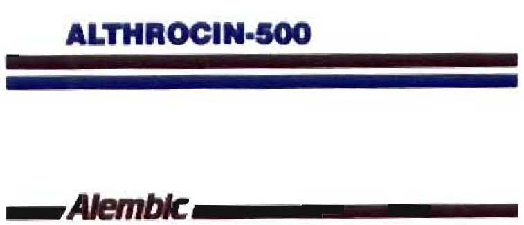 Althrocin-500 Device mark 1111898 Trademark