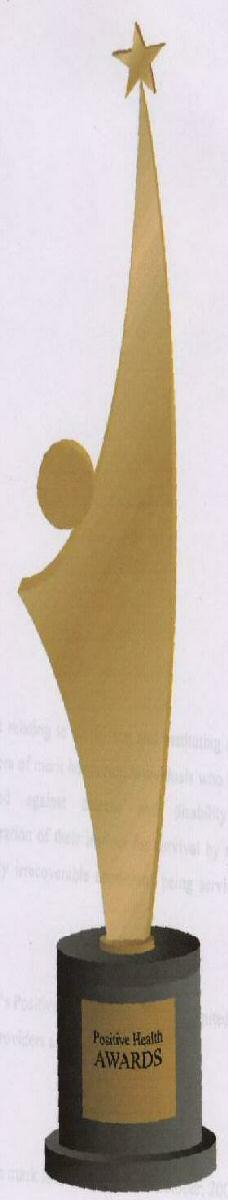 Positive Health Awards (device Of Trophy) Device mark 1588400 Trademark