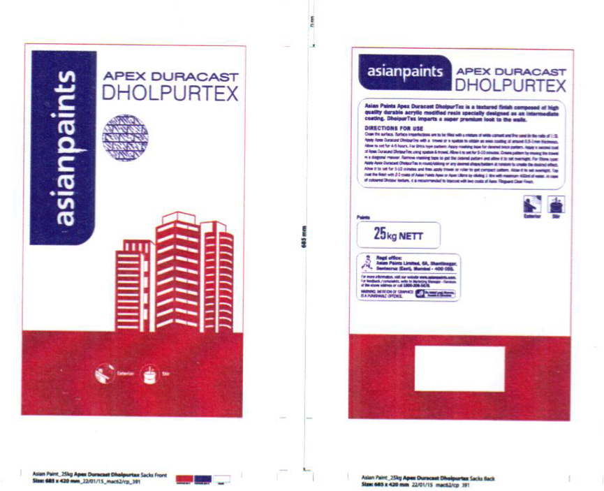 Apex Duracast Dholpurtex Device mark 2985795 Trademark