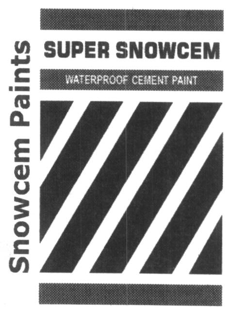 Super Snowcem (label) Device mark 1612616 Trademark