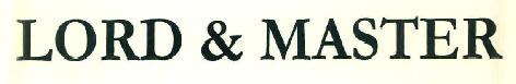Lord & Master Device mark 2939317 Trademark