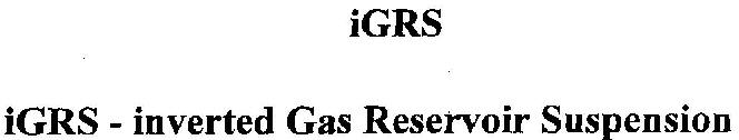 Igrs-inverted Gas Reservoir Suspension Device mark 1712746 Trademark