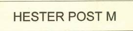 Hester Post M Device mark 2687211 Trademark