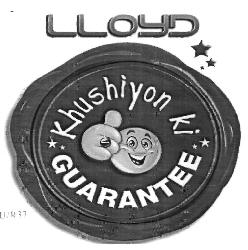 Lloyd Khushiyon Ki Guarantee (device) Device mark 2698110 Trademark