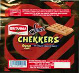 Snax Chekkers Orange Cream, Chekkers(device) Device mark 891984 Trademark