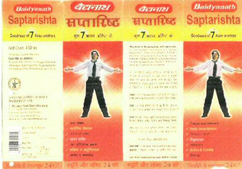 Baidyanath Saptarishta (label) Device mark 2392007 Trademark