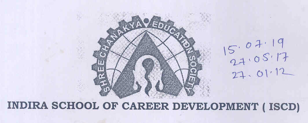 Indira School Of Career Development (iscd) (logo) Device mark 1732655 Trademark