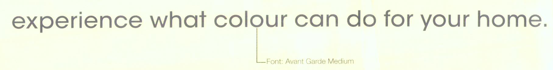 Experience What Colour Can Do For Your Home (label) Device mark 1623754 Trademark