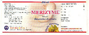 Merizyme Label Device mark 968095 Trademark