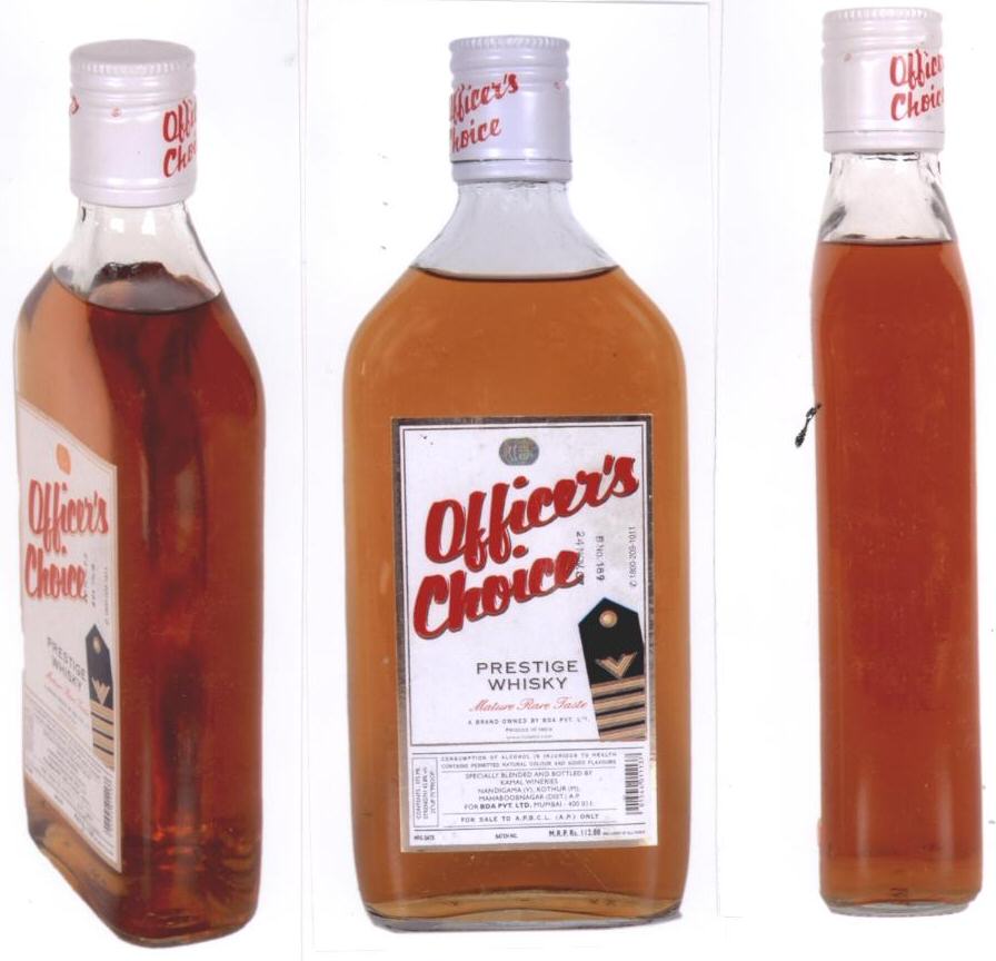 Officer"s Choice(label) Device mark 1647607 Trademark