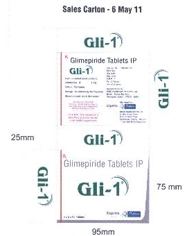 Gli-1 Glimepride Tablets Ip Device mark 2156850 Trademark