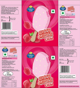 Creambell- Sacch Mucch Litchi (label) Device mark 2717599 Trademark