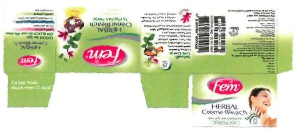 Fem Herbal Cream Bleach (label) Device mark 2300486 Trademark