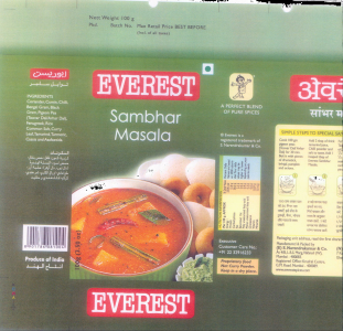 Everest Sambhar Masala Device mark 2074890 Trademark