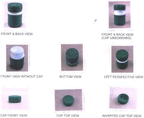 Shape Of The Green And White Container Device mark 2045649 Trademark
