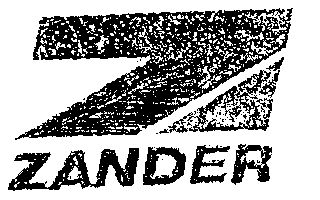 Zander [label] [monogram] Device mark 1481023 Trademark