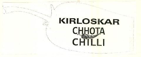 Kirloskar Chhota Chilli Device mark 2546120 Trademark