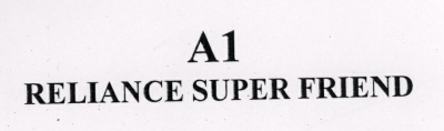 A1 Reliance Super Friend Device mark 1450810 Trademark