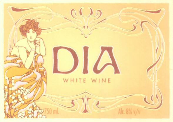 Dia White Wine (device Of Women) (label) Device mark 1609569 Trademark
