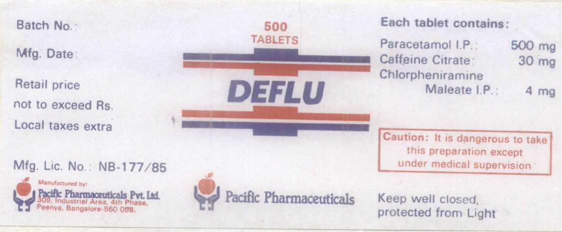 Deflu Device mark 482417 Trademark