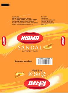 Nirma Sandal Detergent Cake Device mark 2228826 Trademark