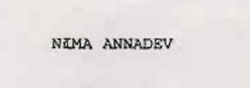 Nima Annadev Device mark 924041 Trademark