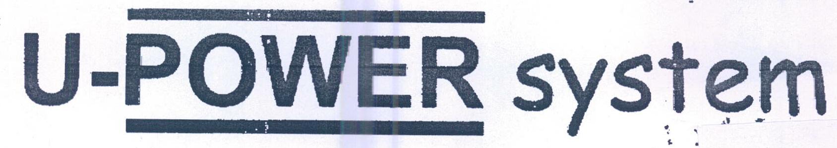 U-power System (label) Device mark 1339237 Trademark