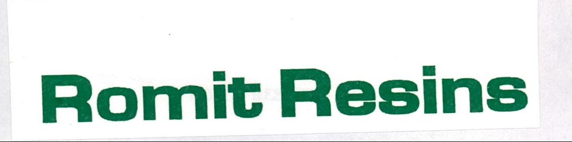 Romit Resins (label) Device mark 2000590 Trademark