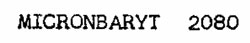 Micronbaryt 2080 Device mark 707248 Trademark