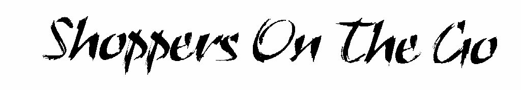 Shoppers On The Go (special Form Of Writing) Device mark 1470053 Trademark