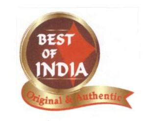 Best Of India (label) Device mark 1638885 Trademark
