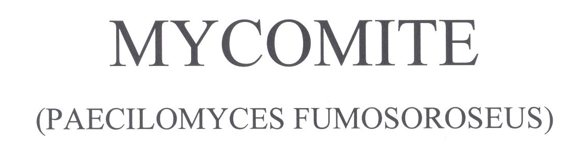 Mycomite (paecilomyces Fumosoroseus) Device mark 2197331 Trademark