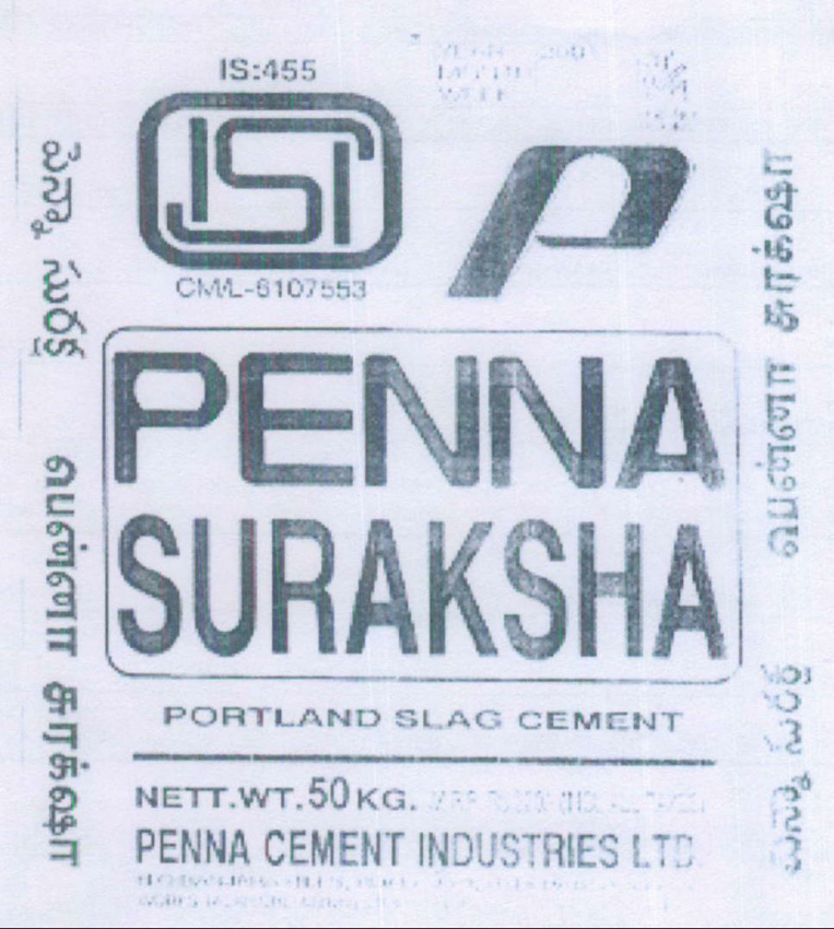 Penna Suraksha [lable] Device mark 1086519 Trademark