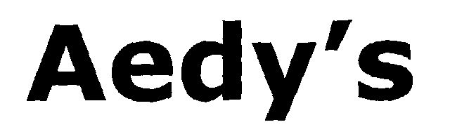 Aedy's (letter Written In Heavy Character) Device mark 1465439 Trademark