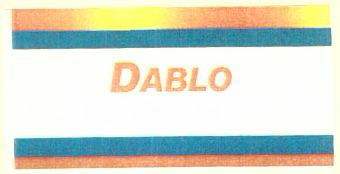 Dablo.(label). Device mark 1442842 Trademark