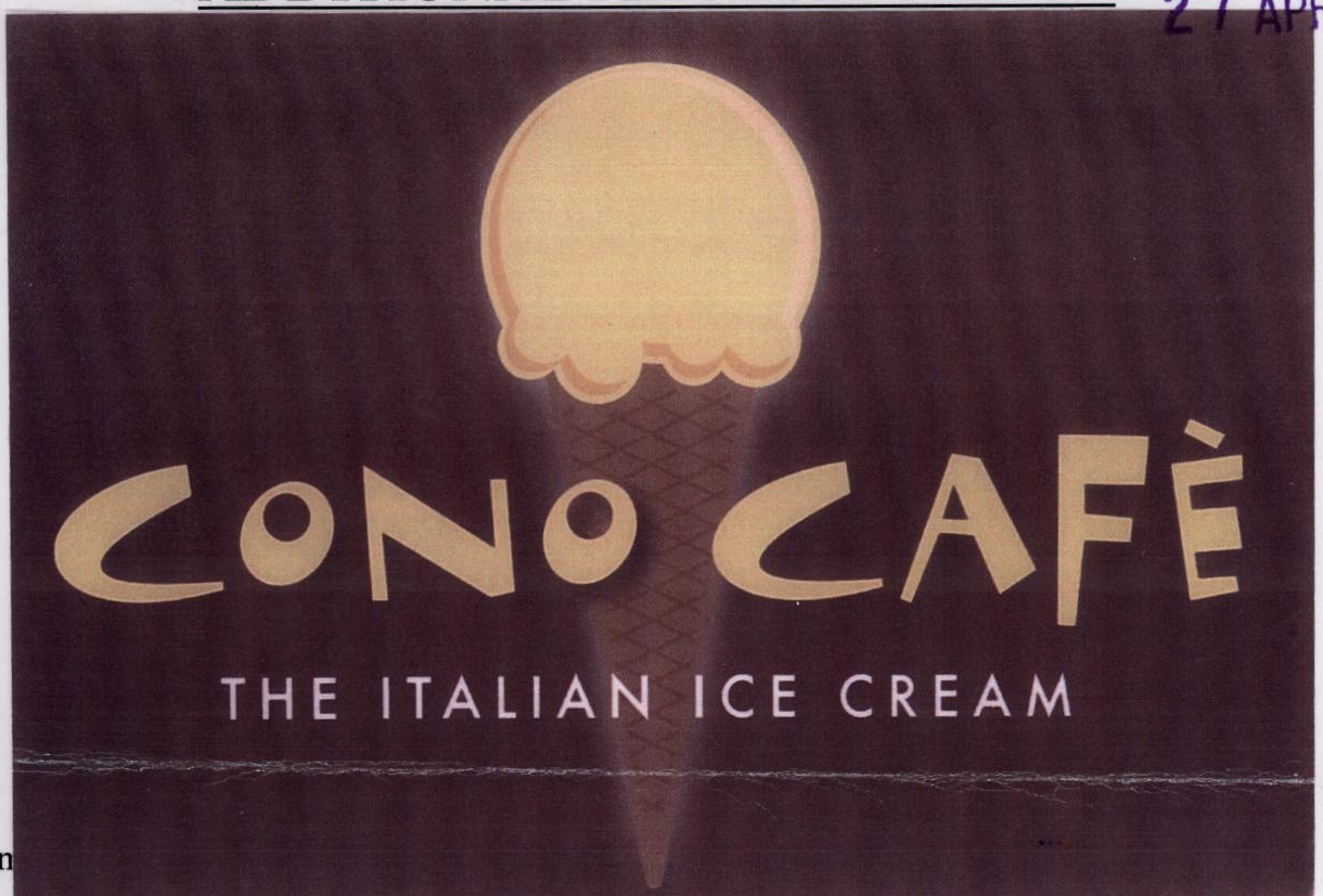 Cono Cafe (device) Device mark 1811436 Trademark