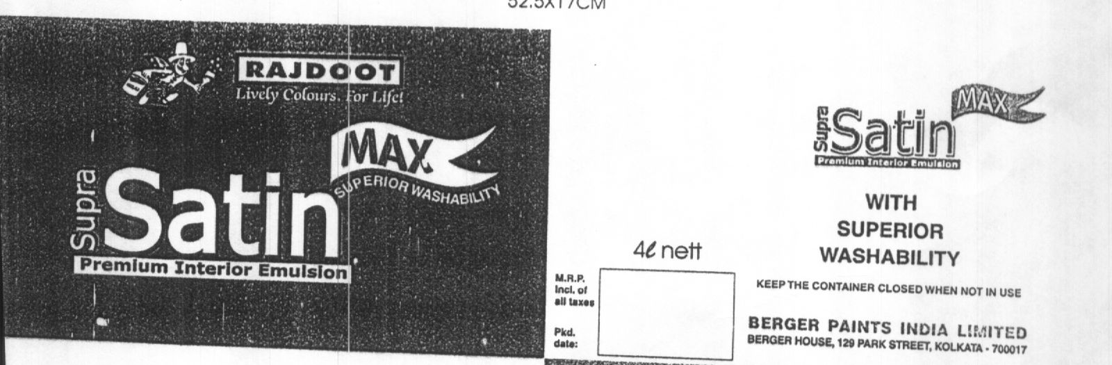 Satin [label] Device mark 1361906 Trademark