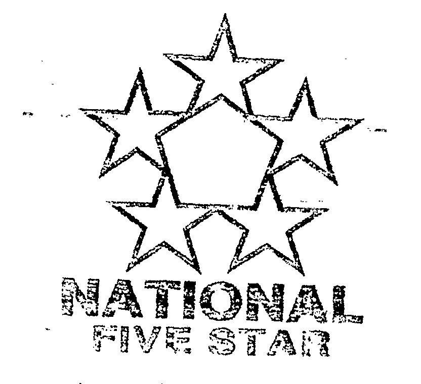 National Five Star (device) Device mark 592747 Trademark